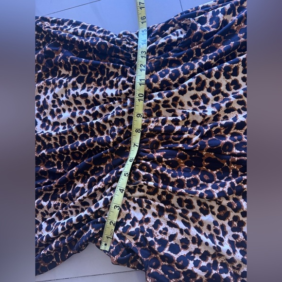 Plus Size Women’s sleeveless Leopard Print Jumpsuit size 3X pre-owned wide leg - Picture 14 of 16